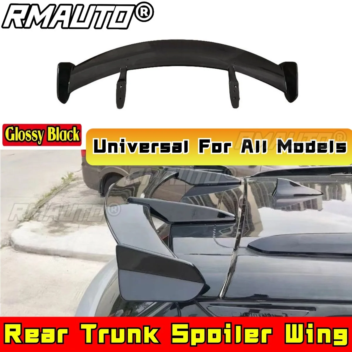 Universal SUV Hatchback Rear Trunk Spoiler Car Tail Wing Rear Wing Spoiler Car Refitting Tool Body Kit Car Accessories