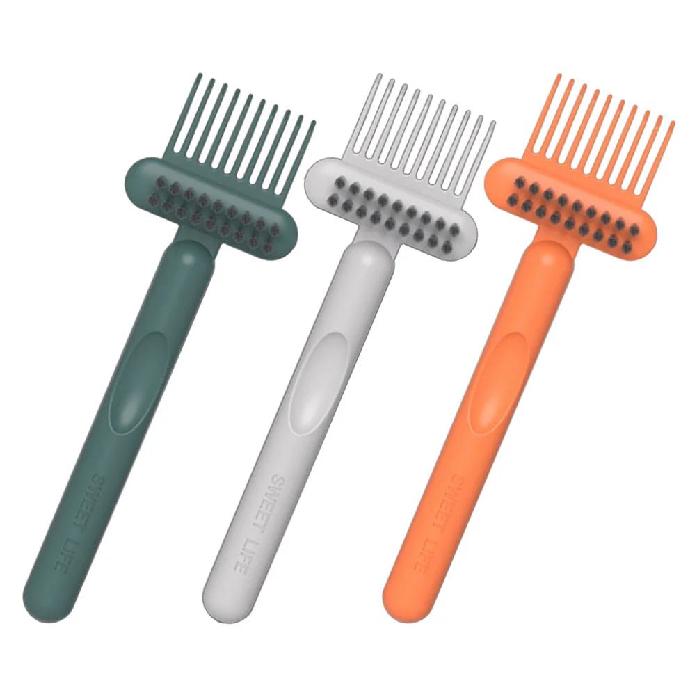 

3 Pcs Comb Hair Combs Cleaning Hairbrush Tool Cleaner Razor Barber Duster