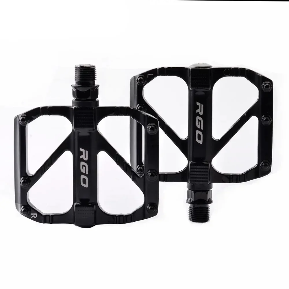 RGO  Ultra Light Bicycle Pedal Sealing Bearing Aluminum Alloy Anti slip Mountain Bicycle BMX Road Bicycle Pedal Accessories