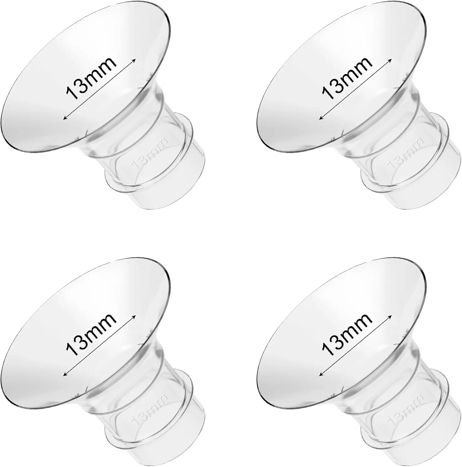 Breast Pump Flange Insert for 24mm Silicone Comfortable Nursing Feeding Tube Compatible with Philips Avent Medela Other Brands