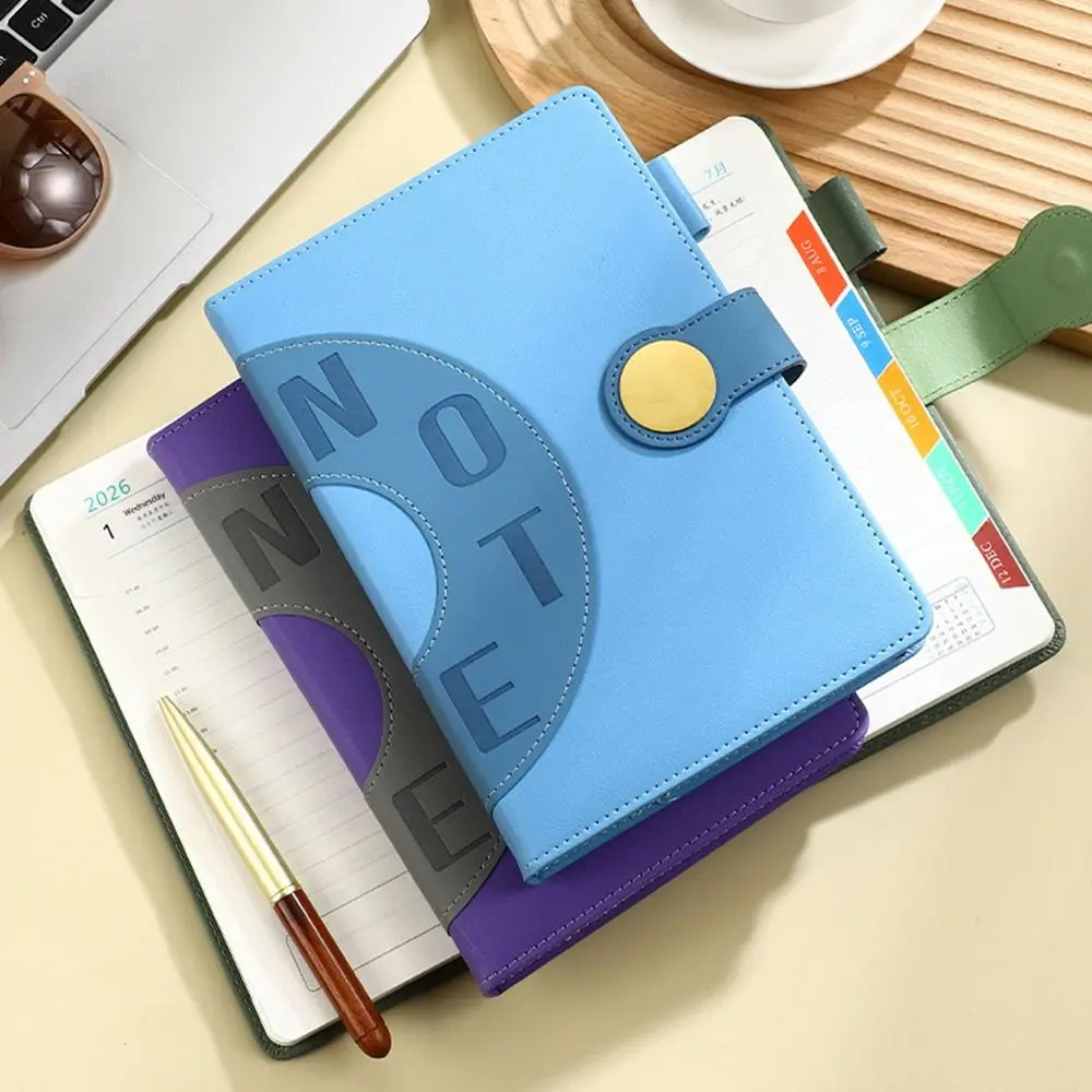 English 2026 Schedule Planner Notepad Wear-resistant 12 Months A5 Agenda Planning Notebook Simple Bookmark
