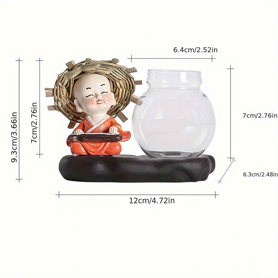 مزهرية زجاجية شفافة مائية ، ترتيب زهور ، غرفة معيشة ، ديكور مكتب مكتب ، أثاث منزلي ، 1 2 2