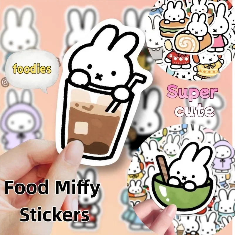 160 Stück Niedliche Miffy Heilende Aufkleber, Vintage Kawaii Miffy Sticker – Detail 1