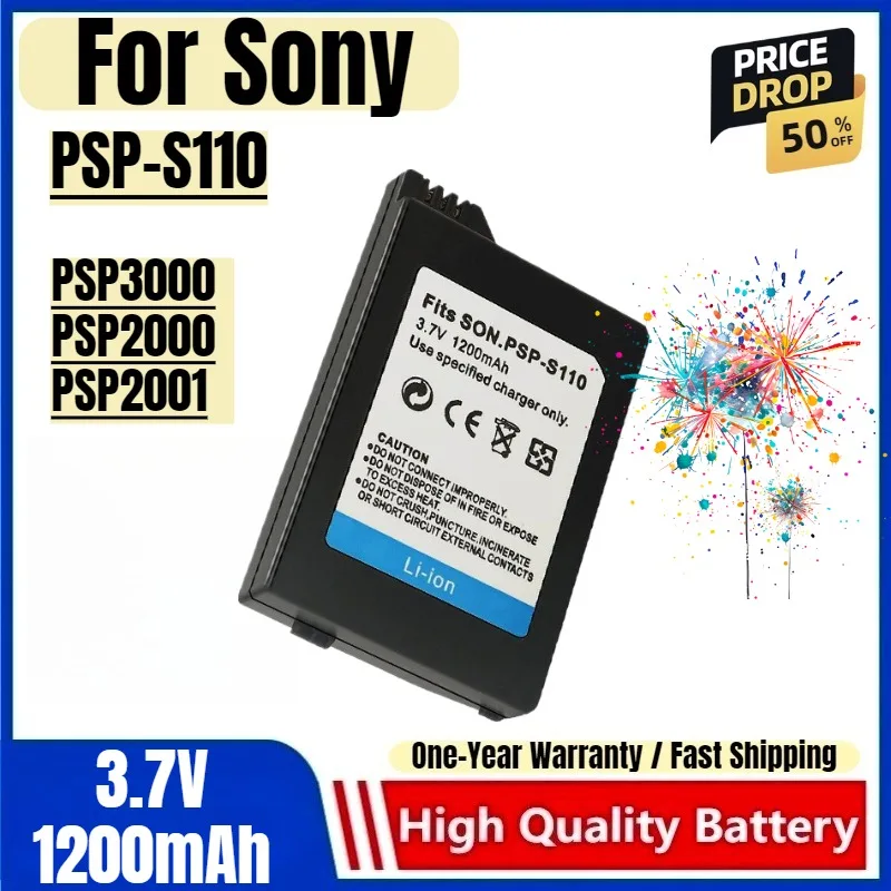 

PSP-S110 Game Console Battery for Sony PSP3000 PSP2000 PSP2001 PSP Handheld Game Console