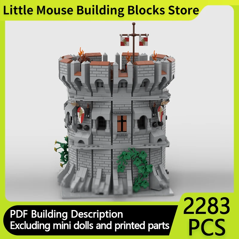 

Модель City Street View MOC, строительные кирпичи, замок, башня, здание, модульные технологии, подарки, праздник, сборка, детские игрушки, костюм