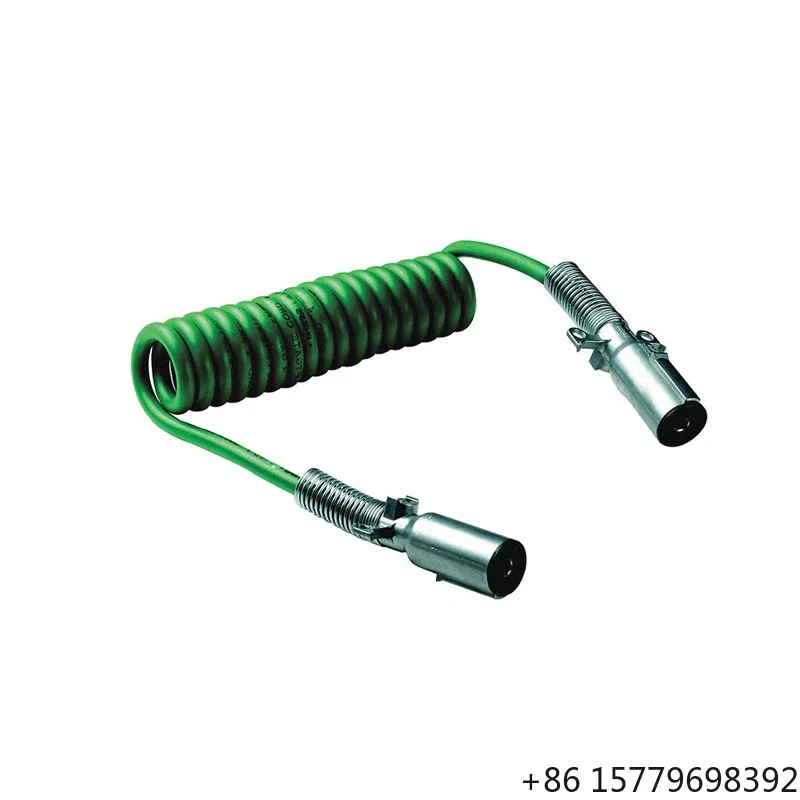 

1 Way Single Pole 15ft 100AMP Lift Gate Coiled Cable for Metal Socket Die-cast Plugs