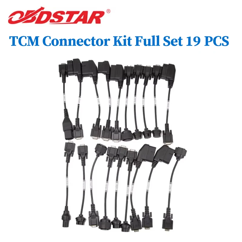 OBDSTAR TCM Connector Kit Full Set 19 PCS for Transmission Mileage Calibration and ECU cloning Work with DC706 / G3