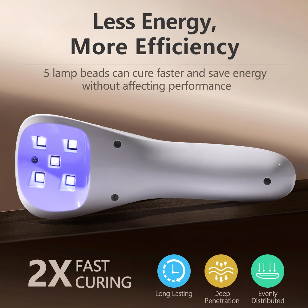 Handheld UV LED Lamp for Nails Drying Lamp Rechargeable Mini Manicure Lamp Nail Dryer For Gel Polish Manicure Tools view 4
