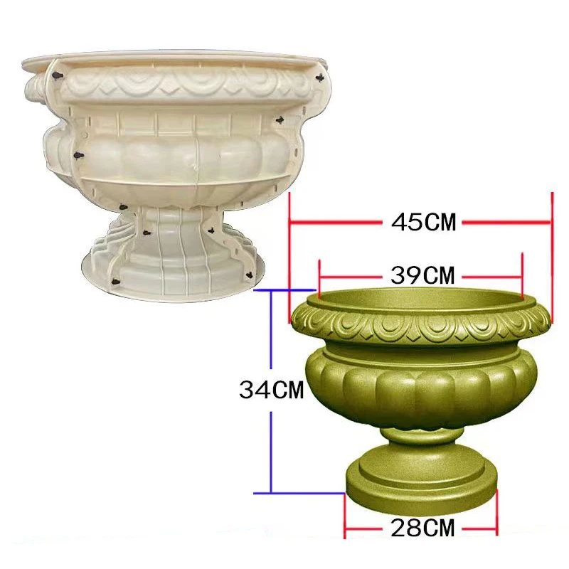 d45*h34cm molds for concrete planters concrete molds plastic for garden