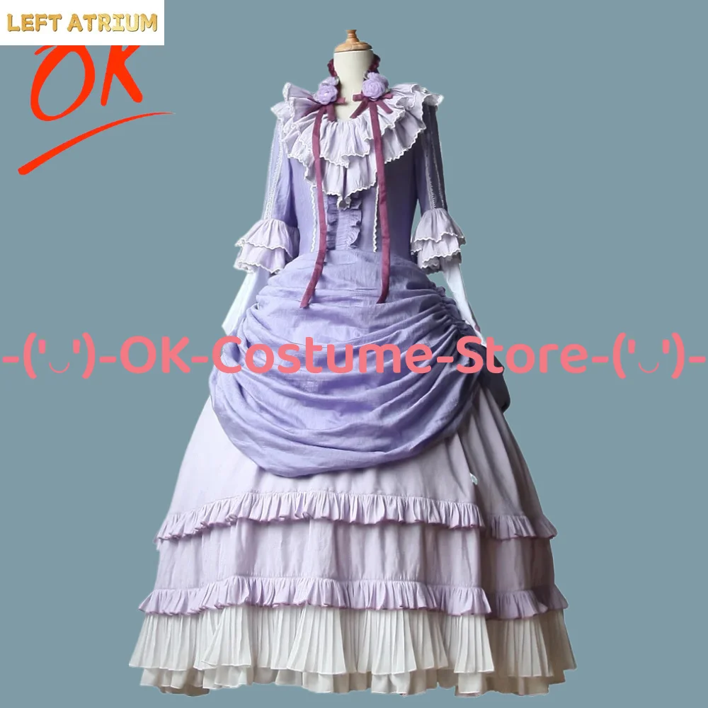 

[Customized Size] Gosick Victorique de Blois Cosplay Costume Victoria Gothic Lolita Purple Violet Dress Halloween Party Outfit