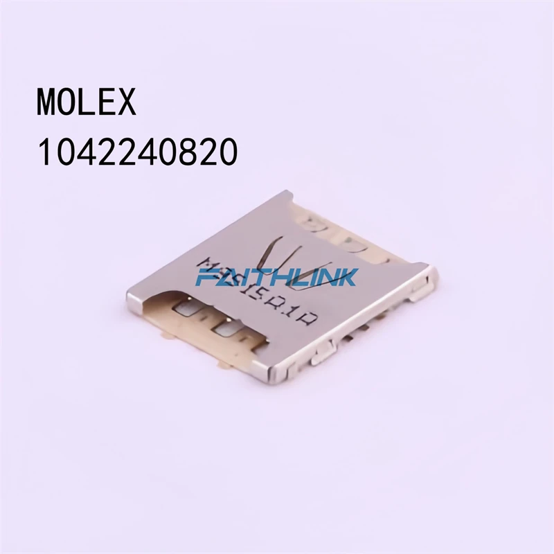 

10PCS 1042240820 104224-0820 MOLEX connector Plug in NanoSIM card holder 100% New original