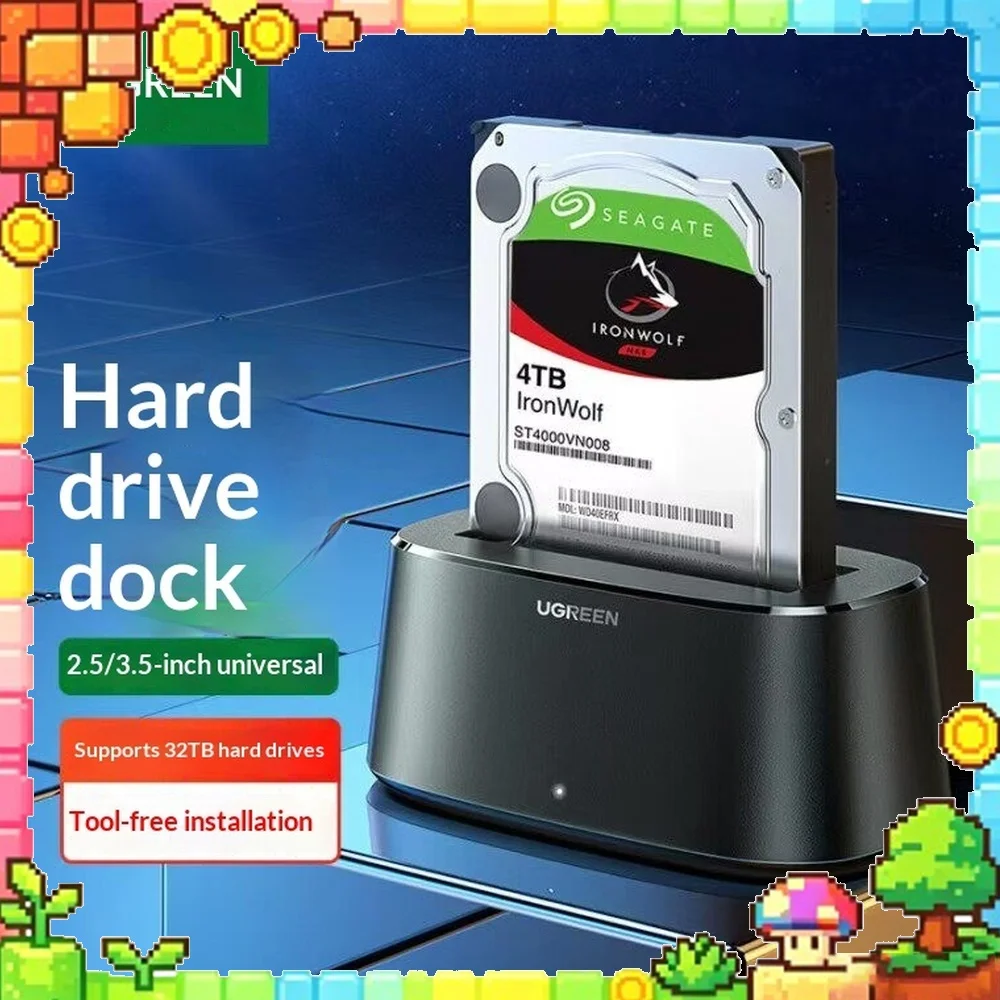 UGREEN CM197 USB 3.0 to SATA Hard Drive Docking Station 3.5 Inch 32TB External HDD Case for PC