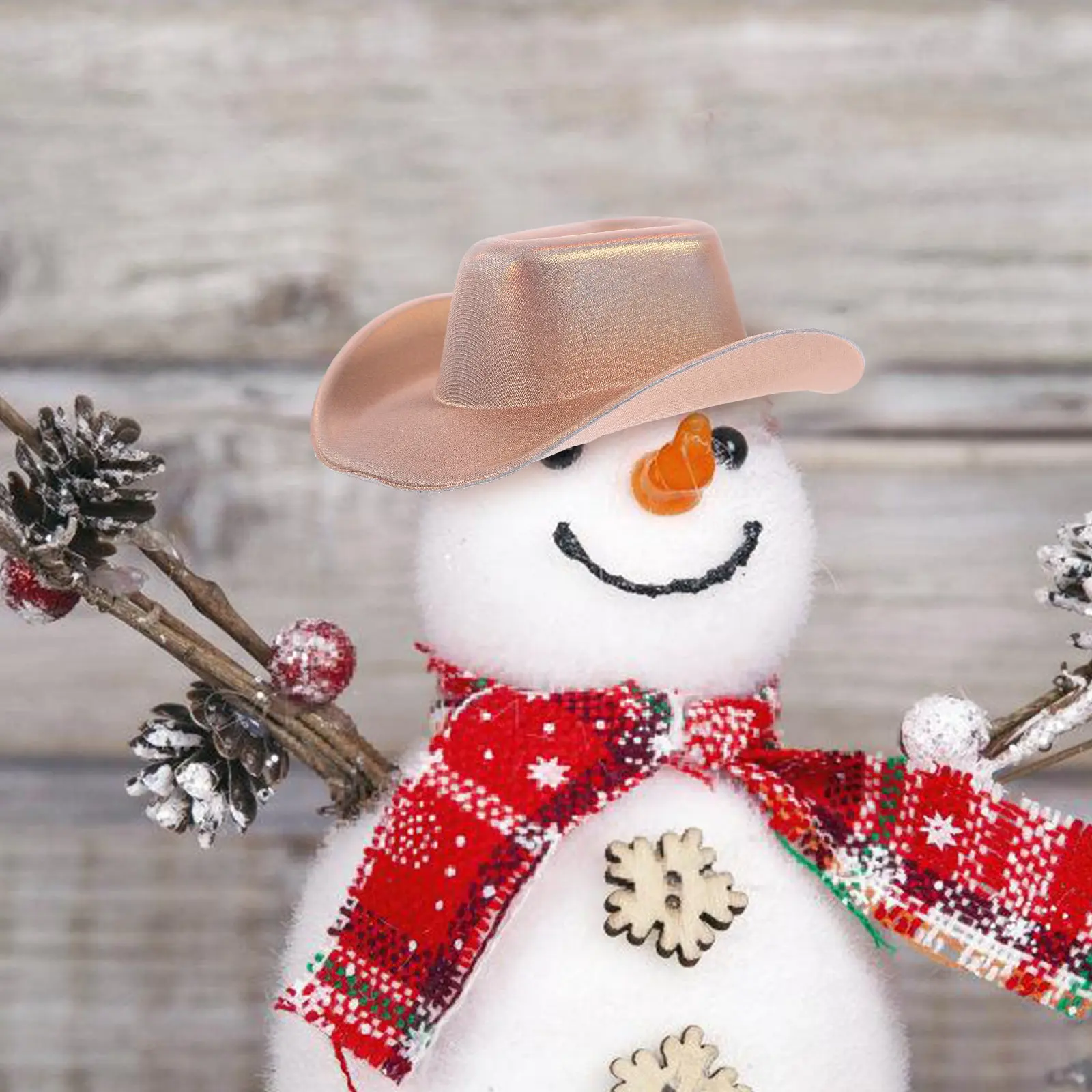 2Pcs Mini Hat Set Miniature Cowgirl Hats Exquisite Festive Style Tiny Hats for Dollhouse Supplies Photography Props Craft