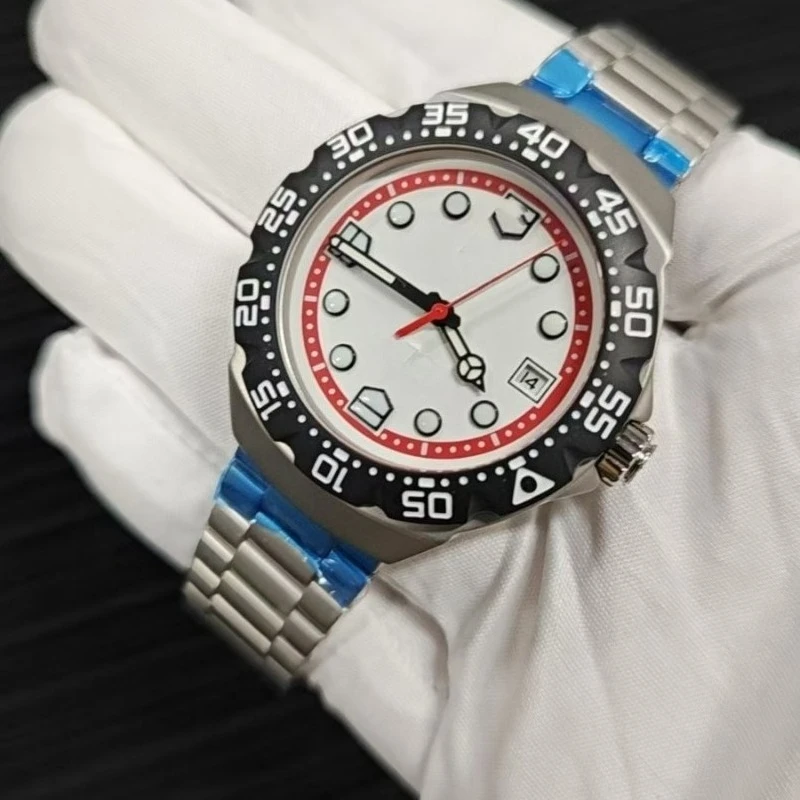 ساعة ميكانيكية أوتوماتيكية فاخرة للرجال سوار فولاذي غير قابل للصدأ كريستال الياقوت مقاوم للماء 100 متر هيكل عظمي مضيء تقويم