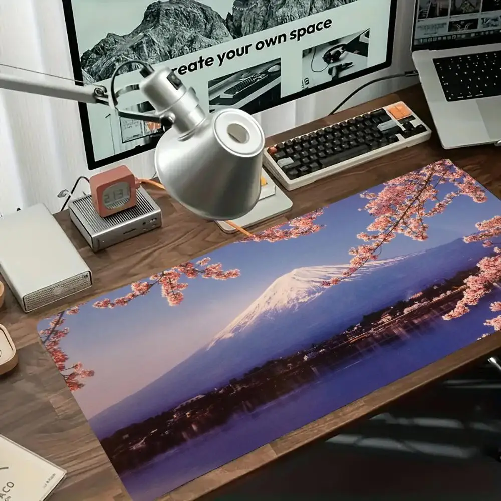 

Extra large stain-resistant thickened edge-locking office anti-slip desk pad keyboard pad gaming mouse pad
