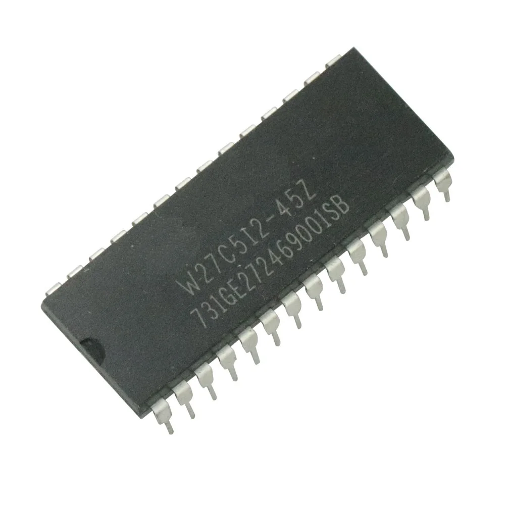 Circuitos integrados originais, IC, EEPROM, 512Kbit, W27C512, W27C512-45Z, 28DIP, 10 PCes, lote, novo