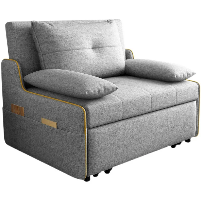 #Folding sofa bed dual-purpose living room foldable single double multi-functional small apartment pull-out type