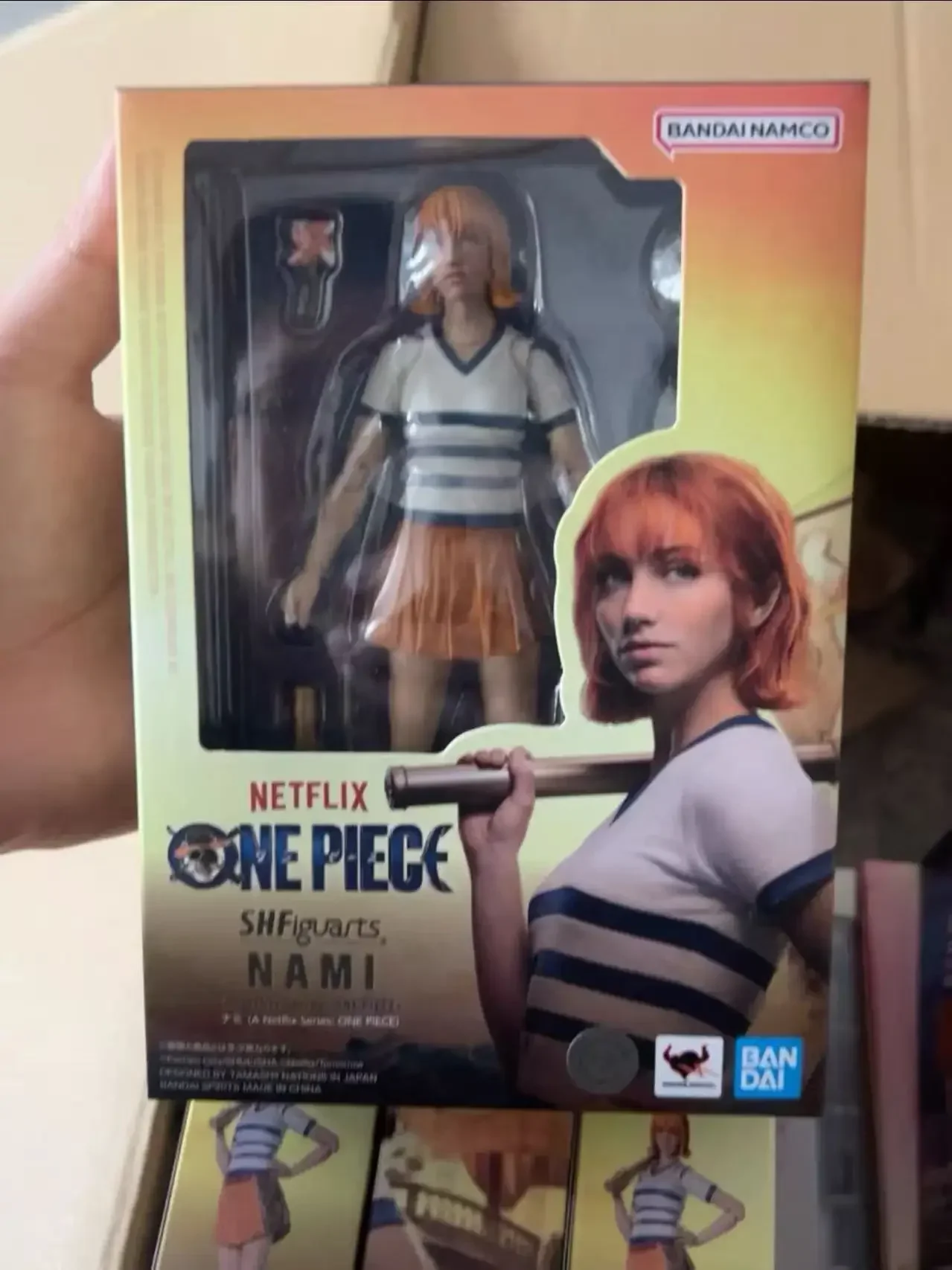 

Bandai SHF One Piece Netflix Live Version Luffy Zoro Nami Joint Moving Подлинная работа