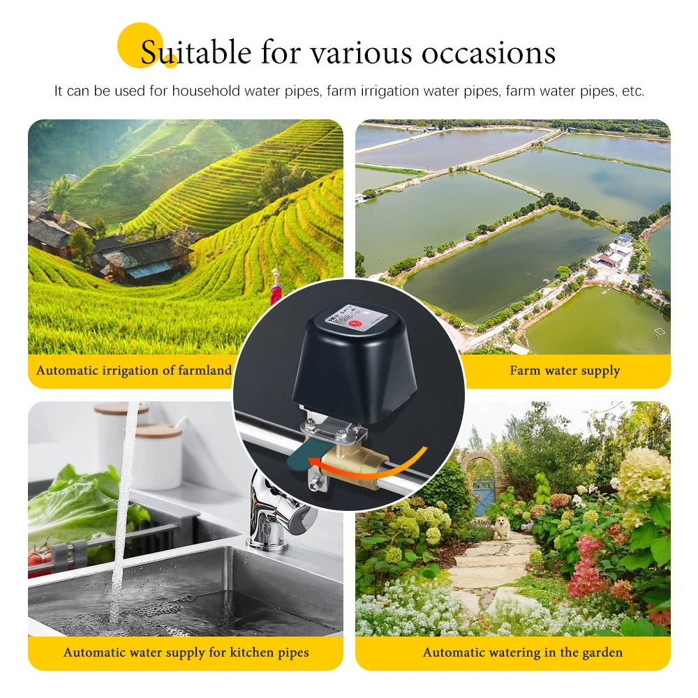 Materie Homekit Wifi Wasser ventil Gas abschaltung Controller Smart Home Timing App Fernbedienung Unterstützung Alexa Google Home Assistant