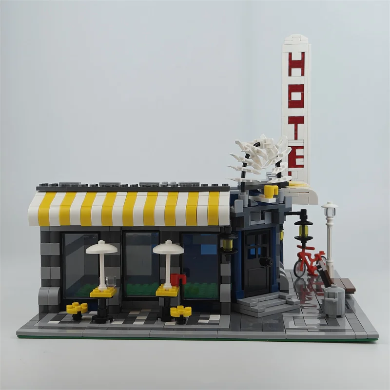 AUF LAGER Kaffeehaus Modell Klassische Street View Architektur Spielzeug Bausteine Hochwertige Ziegel 10182 Weihnachtsgeschenke