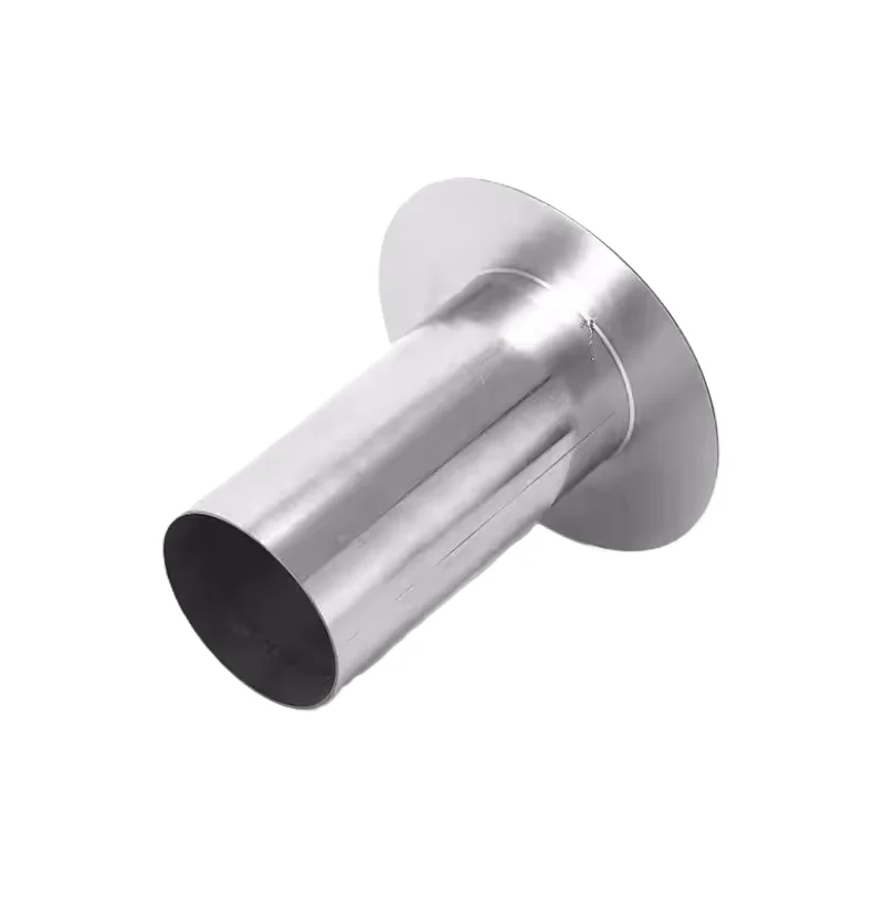 2Pc 304 Stainless Steel Rain Gutter Ditch Outlet Downspout Adapter Flange Joint