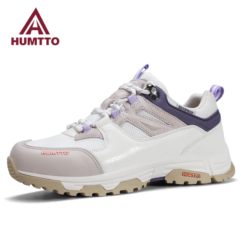 

HUMTTO Waterproof Shoes for Women Outdoor Womens Hiking Shoes Luxury Designer Breathable Sports Trekking Climbing Sneakers Woman