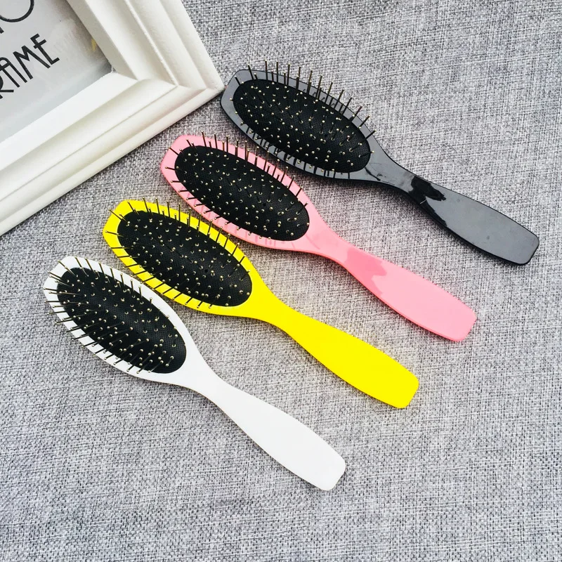 Women Steel Pin Wig Wide Tooth Pocket Combs Barber Detangling Metal Comb Men Travel Mini Hair Brush Potent Untangling Antistatic