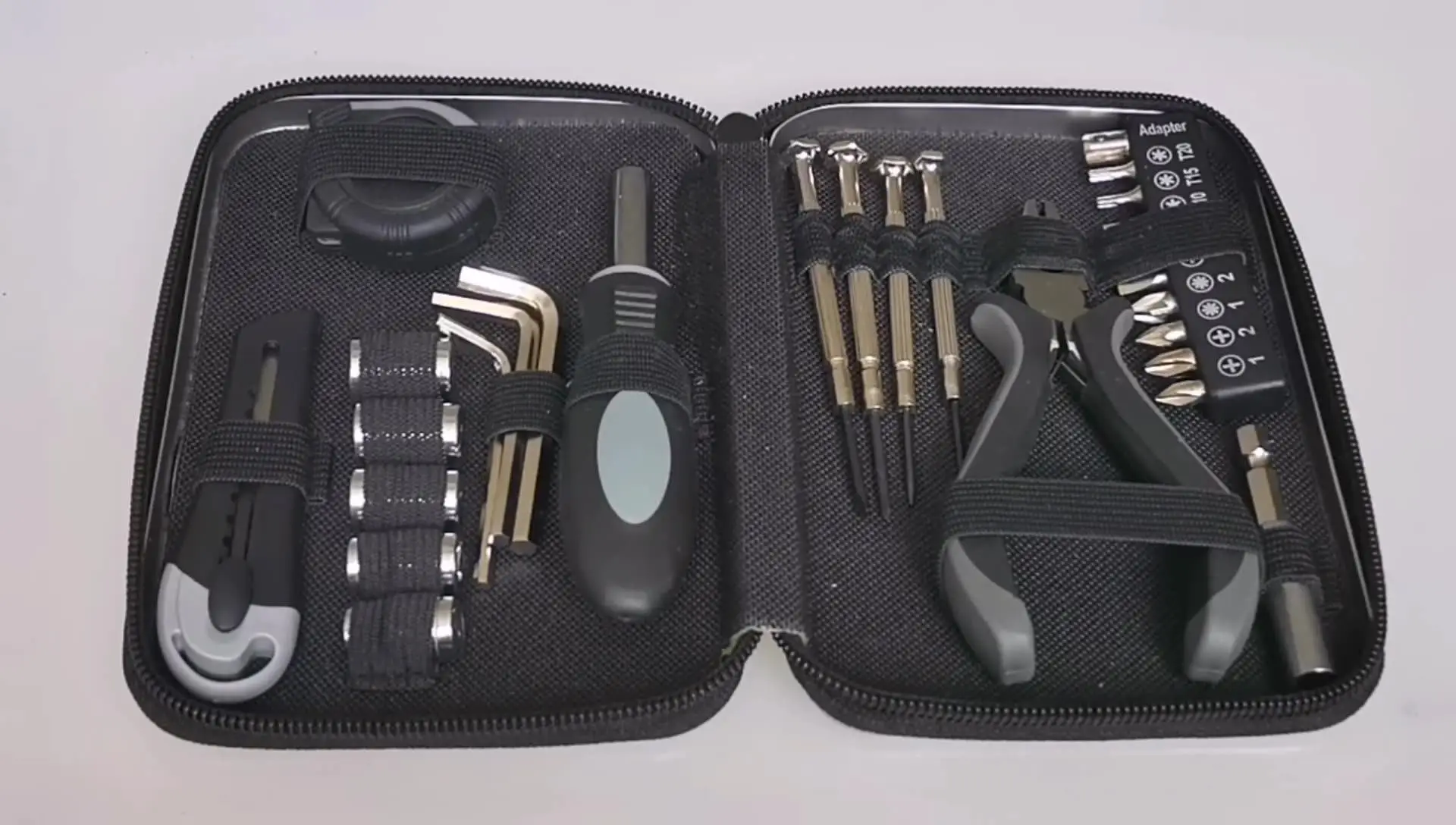 Hardware tool set, tinplate box, home appliance maintenance, digital electronic repair, DIY handmade 27-piece toolkit