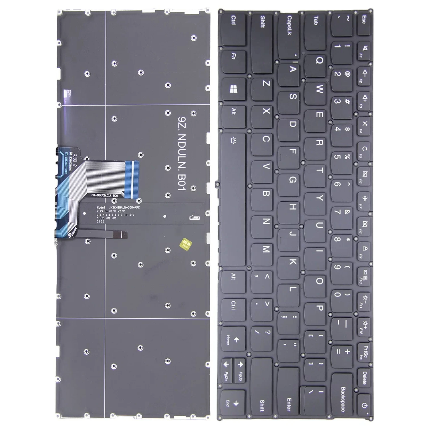 for Lenovo Chao 7000-13 K42/K43-80 We6-14 720-13 720S-14 Keyboard V530S Power On Key with Backlight