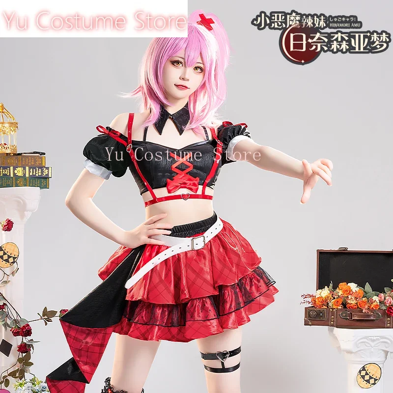 

Yu Costume Shugo Chara Hinamori Amu Little Devil Hot Girl Outfit Lovely Cosplay Costume Halloween Party Role Play Suit Women