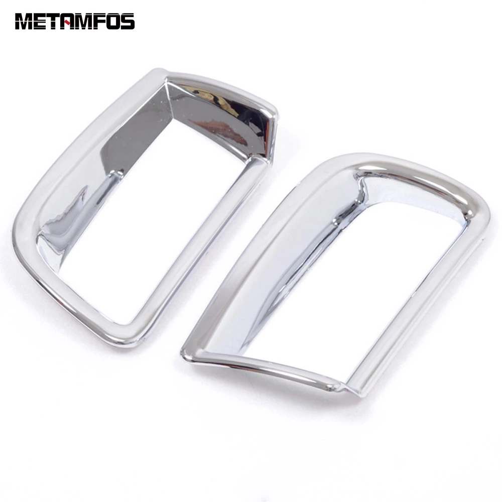 الضباب الخلفي ضوء غطاء المصباح الكسوة لتويوتا لاند كروزر برادو 150 2010-2015 2016 كروم فوجلامب واقي مصد السيارة اكسسوارات السيارات #3