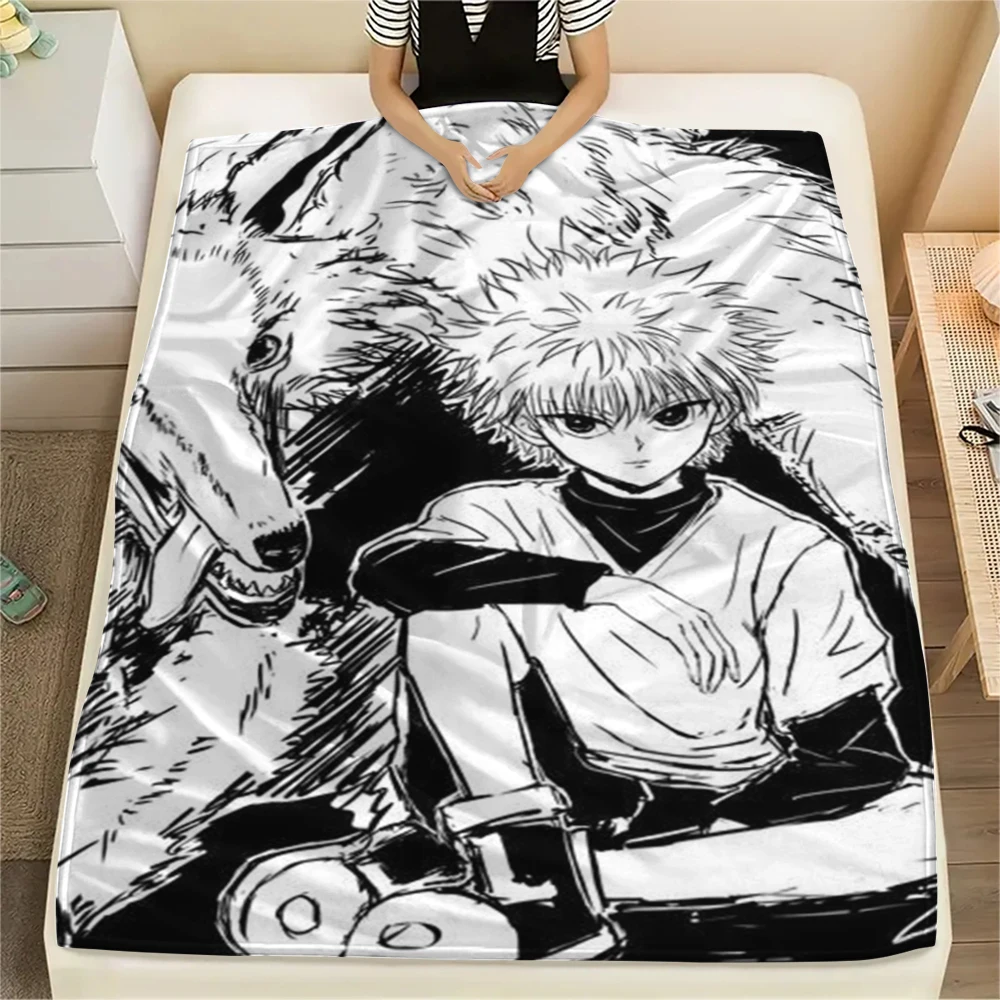Hunter Hunter Alltags-Flanelldecke, bedruckt, warm, für Sofa, Bett, Reise, Kabine -xia80