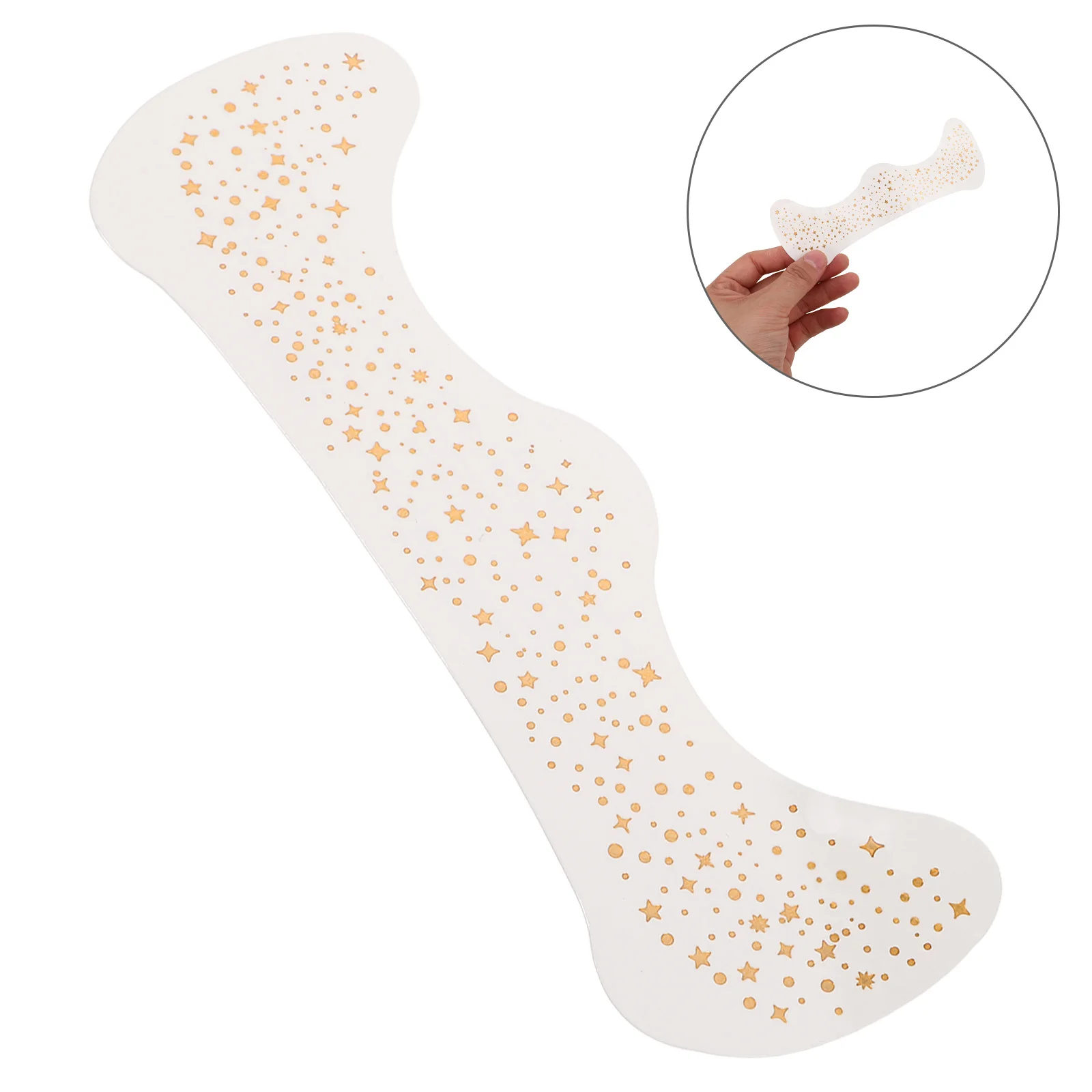 

6 Sheets Glitter Freckles Face Tattoo Gold Waterproof Star Stickers for Women Party Festival Makeup Accessories