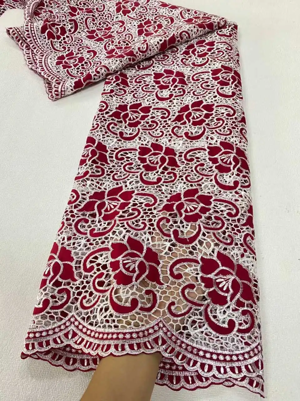 عالية الجودة الحبل المطرزة النيجيري أقمشة الدانتيل فرنسا السويسري الفوال أقمشة الدانتيل الأفريقي جبر النسيج لفستان حفلة SZ1246