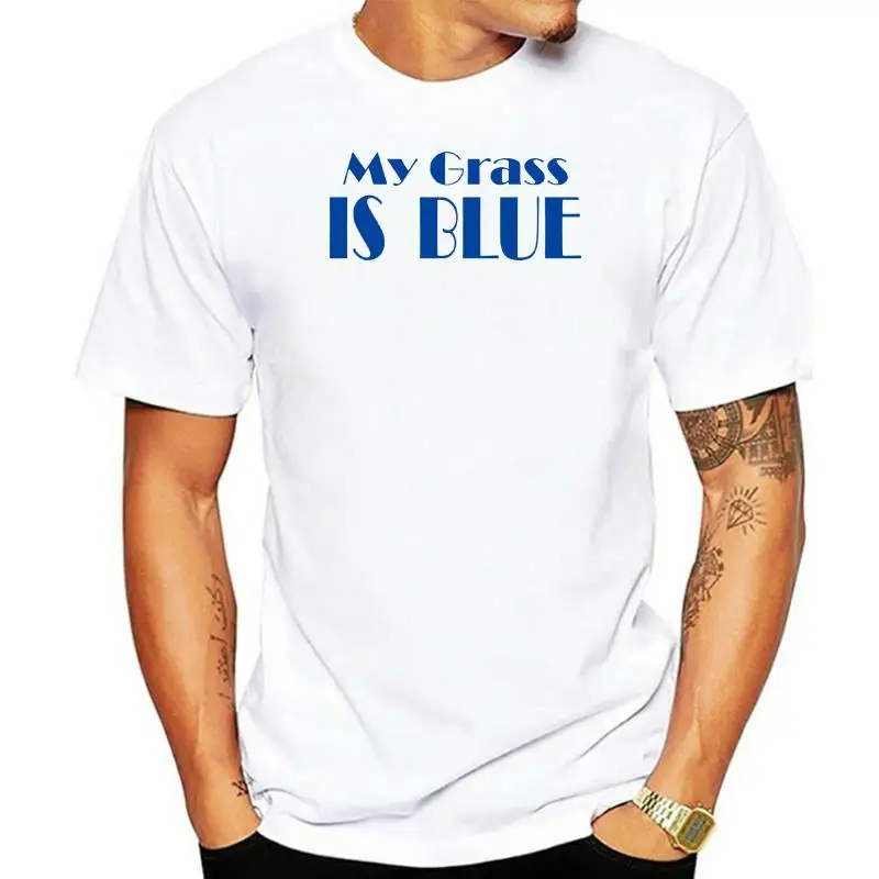 MY GRASS IS BLUE bluegrass Music Banjo T shirt Country Mandolin Tee Shirt