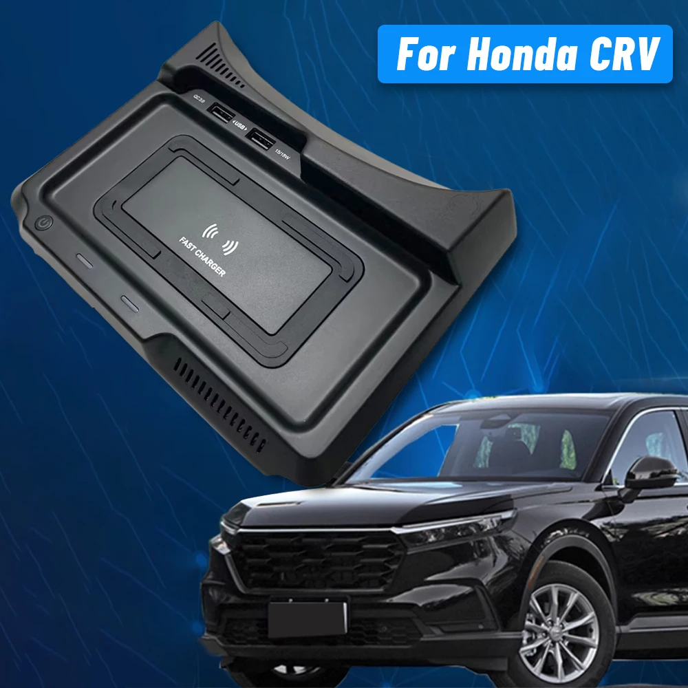 

Center console wireless charger for Honda CRV 2017 2018 2019 2020 Charging Pad phone Holder Fast charge interior accessories