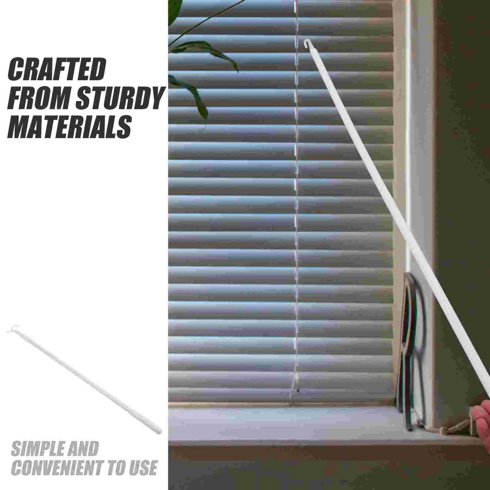 Venetian Blind Accessories Blinds Window Tilt Wand Hook Stick with Opener Rod Automatic