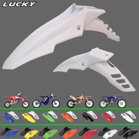 होंडा यामाहा सुजुकी कावासाकी DRZ DR KX KLX EXC XCW XT WR YZ YZF TW डर्ट बाइक फ्रंट फेंडर के लिए यूनिवर्सल मोटोक्रॉस मडगार्ड 8 best sales यामाहा ट्व - №1