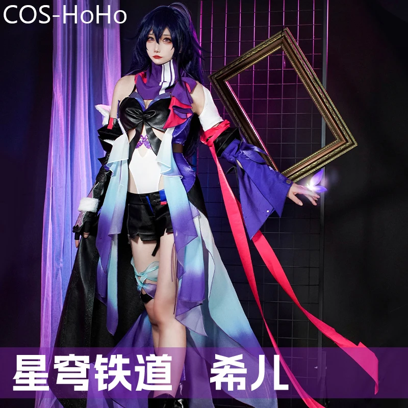 COS-HoHo Honkai: Star Rail Seele Vollerei Butterfly Game Suit Gorgeous Lovely Cosplay Costume Halloween Party Outfit Women