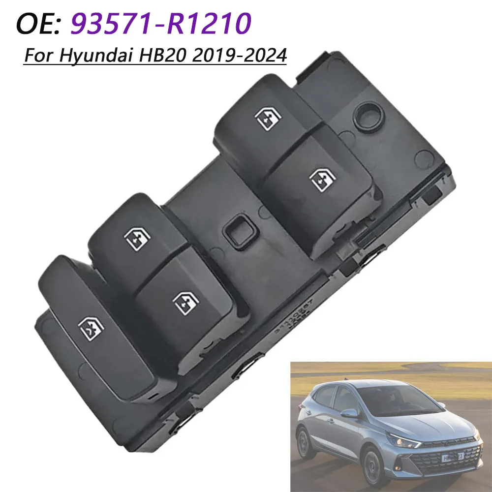 

Car Electric Power Window Control Switch lifter Regulator Button For Hyundai HB20 2019 2020 2021 2022 2023 2024 93571-R1210