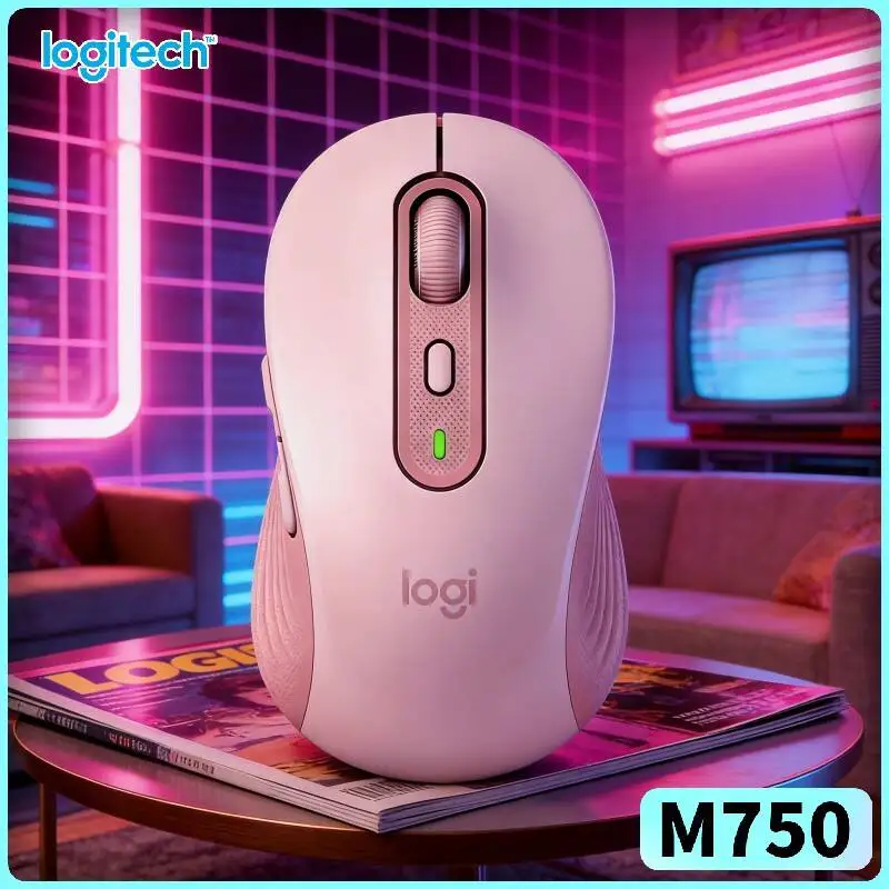 

Беспроводная эргономичная мышь Logitech M750 для правой руки, бесшумные клики, идеально подходит для библиотек и офисов (аналоги M650/M350/M220/M185/M280)