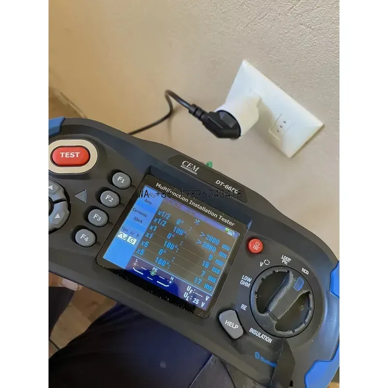 Wmwmnu for CEM DT-6650 Multi-function Tester with Factory Calibration Low OHM Continuity LOOP Resistance RCD Testing