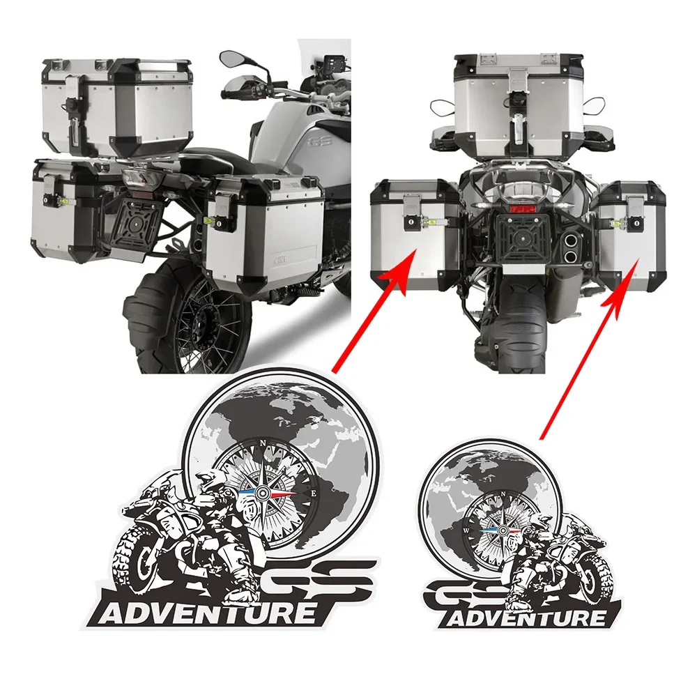 Adventure Panniers Luggage Aluminium Stickers Trunk For BMW R1200gs F850gs F800gs R1250gs F750gs R1150gs G310gs R 1200 F800 GS