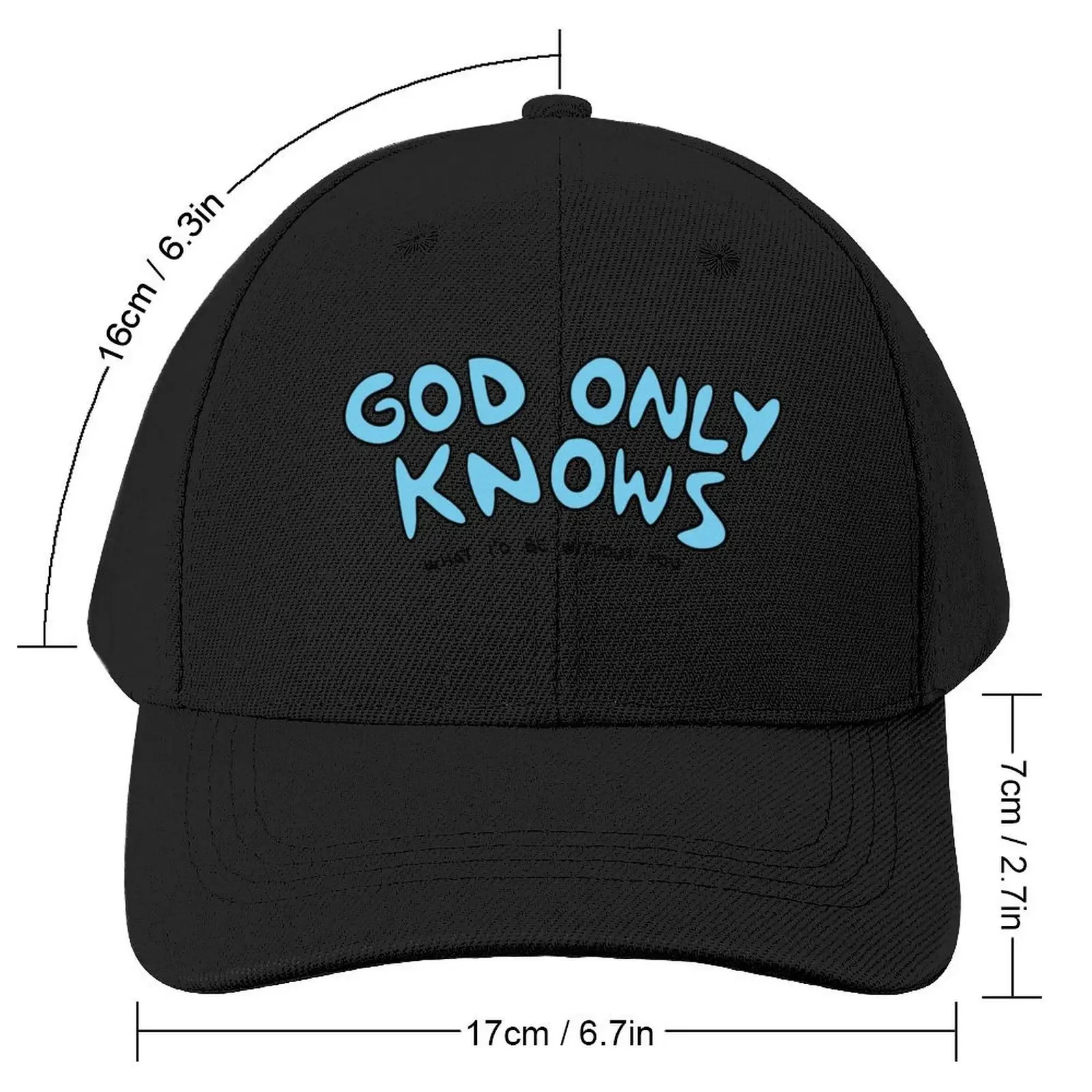 God Only Knows (What I'd Be Without You) Baseball Cap tea Hat Sun Hat For Children Golf Men Women's