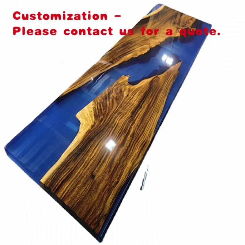 custom.New Design Dining Room Furnitures Solid Wood River  Dining  Restaurant  Resin Epoxy  Table