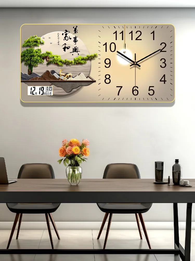 

Wall Art Led Wall Clock Digital Decoration Living Room Led Decorations For Home Decoration Bedroom Interior Large Wall Clock
