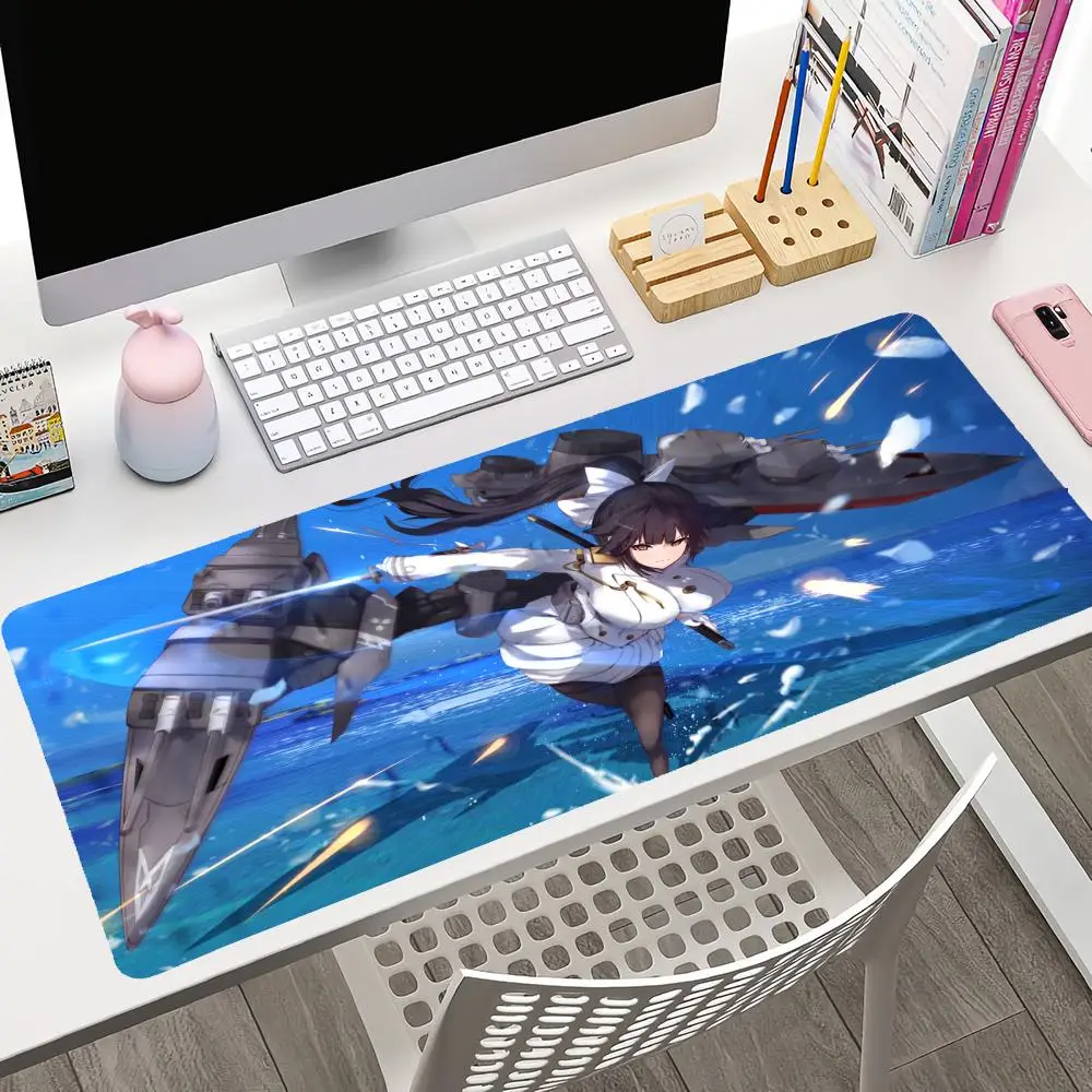 Takao Azur Lane Anime Girl Mousepad Large Gaming Mouse Pad LockEdge Thickened Computer Keyboard Table Desk Mat