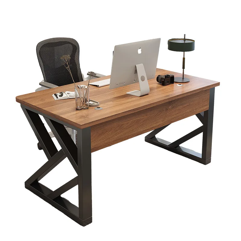 Office Furniture Wooden boss I Desk Luxury Laptop Modern Ceo Work Station Desk Top Office