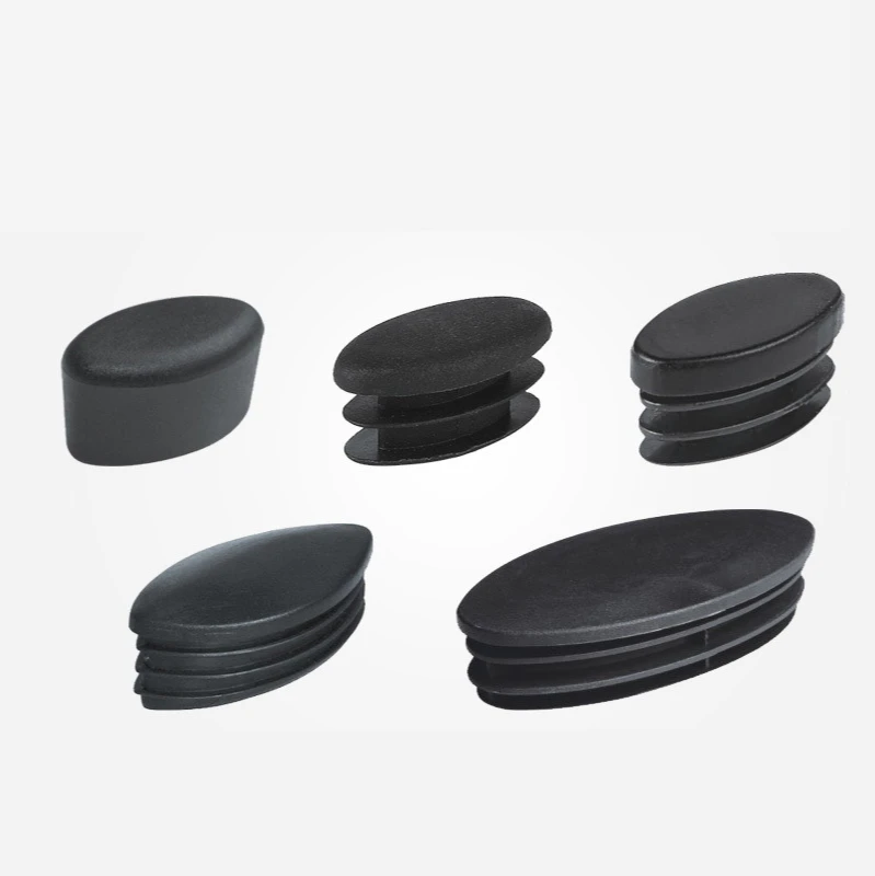 4 PcsTable and Chair Foot Cover Furniture Plastic Foot Pad Inner Head Olive Elliptical Tube Plug Tube Insert End Chair Leg Feet