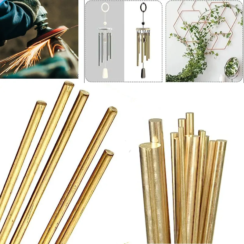Imagem -05 - Barra Redonda de Bronze para Faça Você Mesmo Knife Handle Diâmetro 1.6 mm mm mm mm mm mm mm 10 mm 12 mm 14 mm 16 mm 18 mm 20 mm 100450 mm Comprimento 110 Pcs